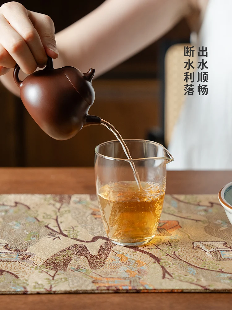 

Yixing Clay Teapot Handmade Purple Sand Eggplant Household Set Small Gift Box