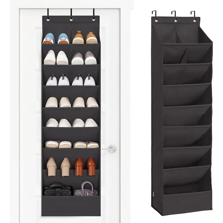 

Over the Door Shoe Organizer HeavyDuty Large Deep Pocket Hanging Shoe Organizer Shoe Rack Door Closet Shoe Organizer for Wall D