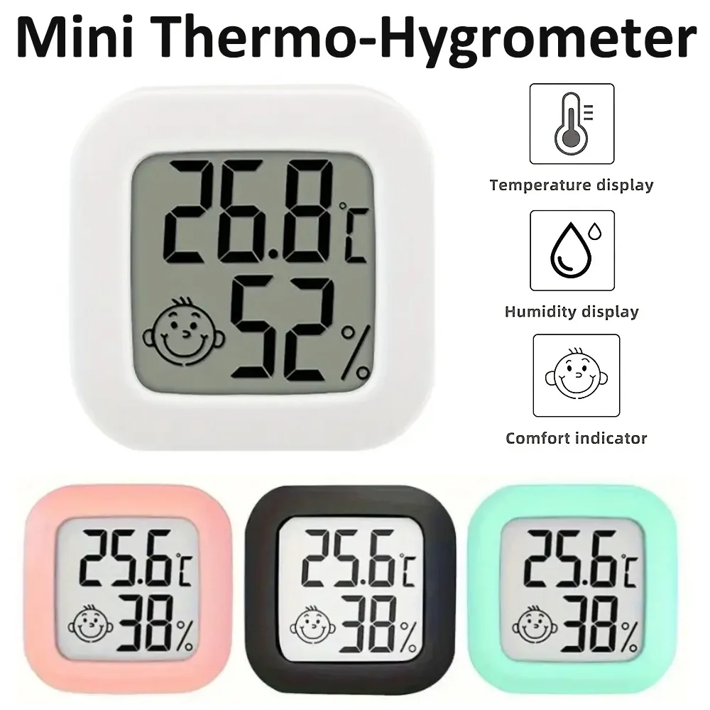 Digitales Thermometer Hygrometer Innenraumtemperatur LCD Elektronisches Luftfeuchtigkeitsmessgerät Sensoranzeige Wetterstation für Zuhause