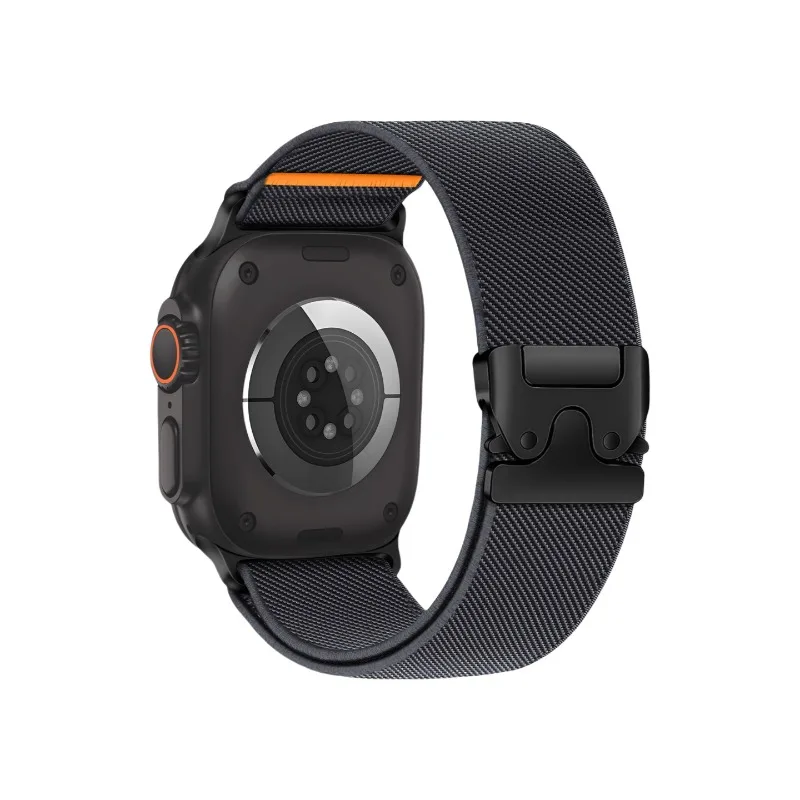 This New Popular Color Elastic Band Is Suitable for The Entire Series of Applewatch Watches with Parachute Clasp Fashion Designs