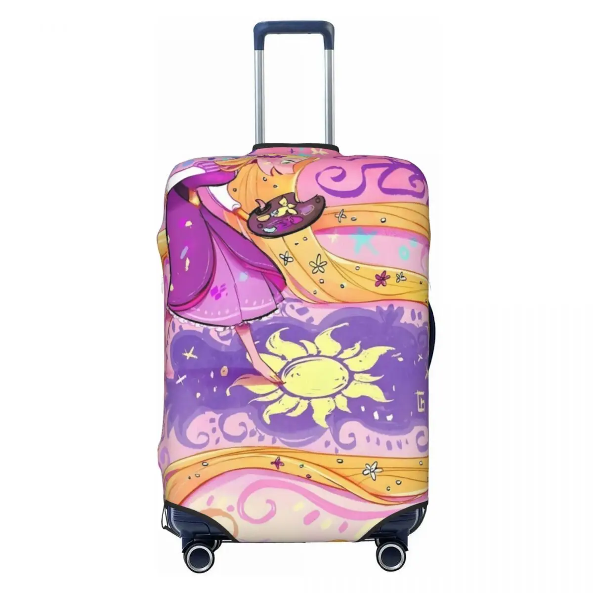 

Custom Princess Tangled Luggage Cover Protector Fashion Cartoon Funny Travel Suitcase Covers for 18-32 Inch