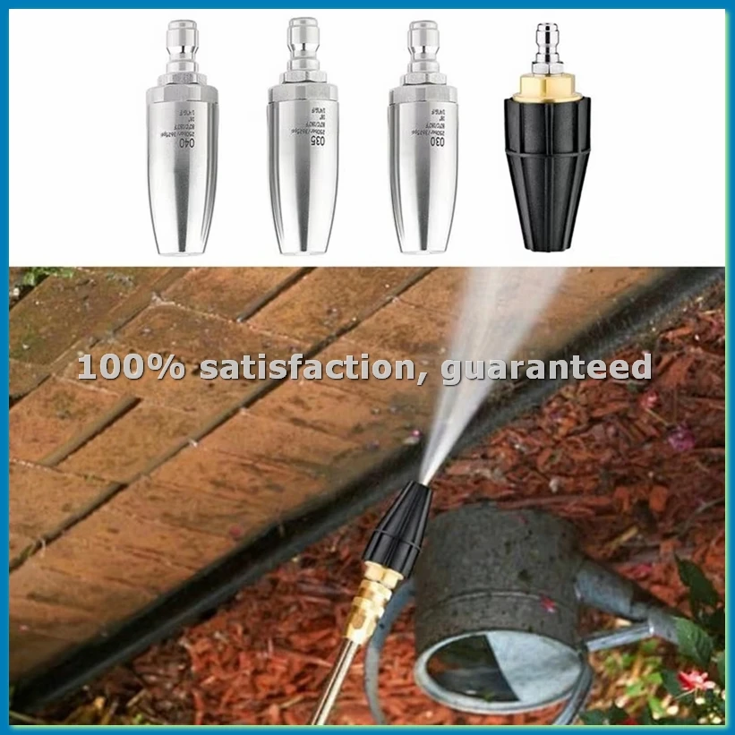 Pressure Washer Tips Turbo Nozzle Rotating WasherSpray Tips Turbo Pressure Washer Nozzle for Cleaning Concrete Pressure-A57M