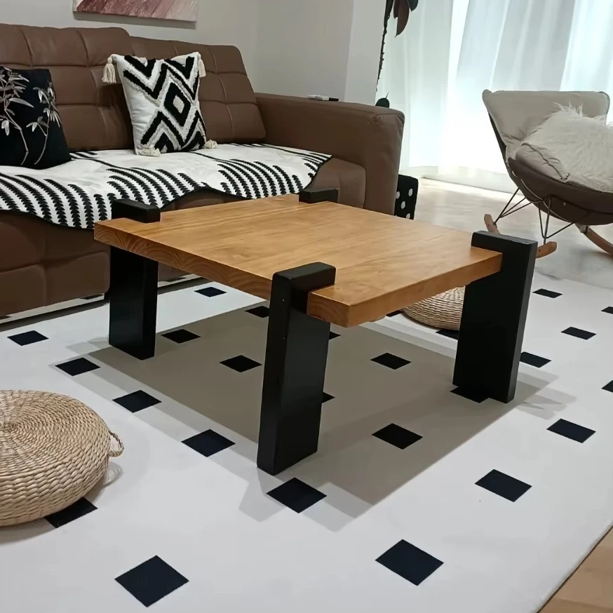 Modern Luxury Solid Wood Durable Coffee Table Minimalist Design for Small Living Rooms & Apartments