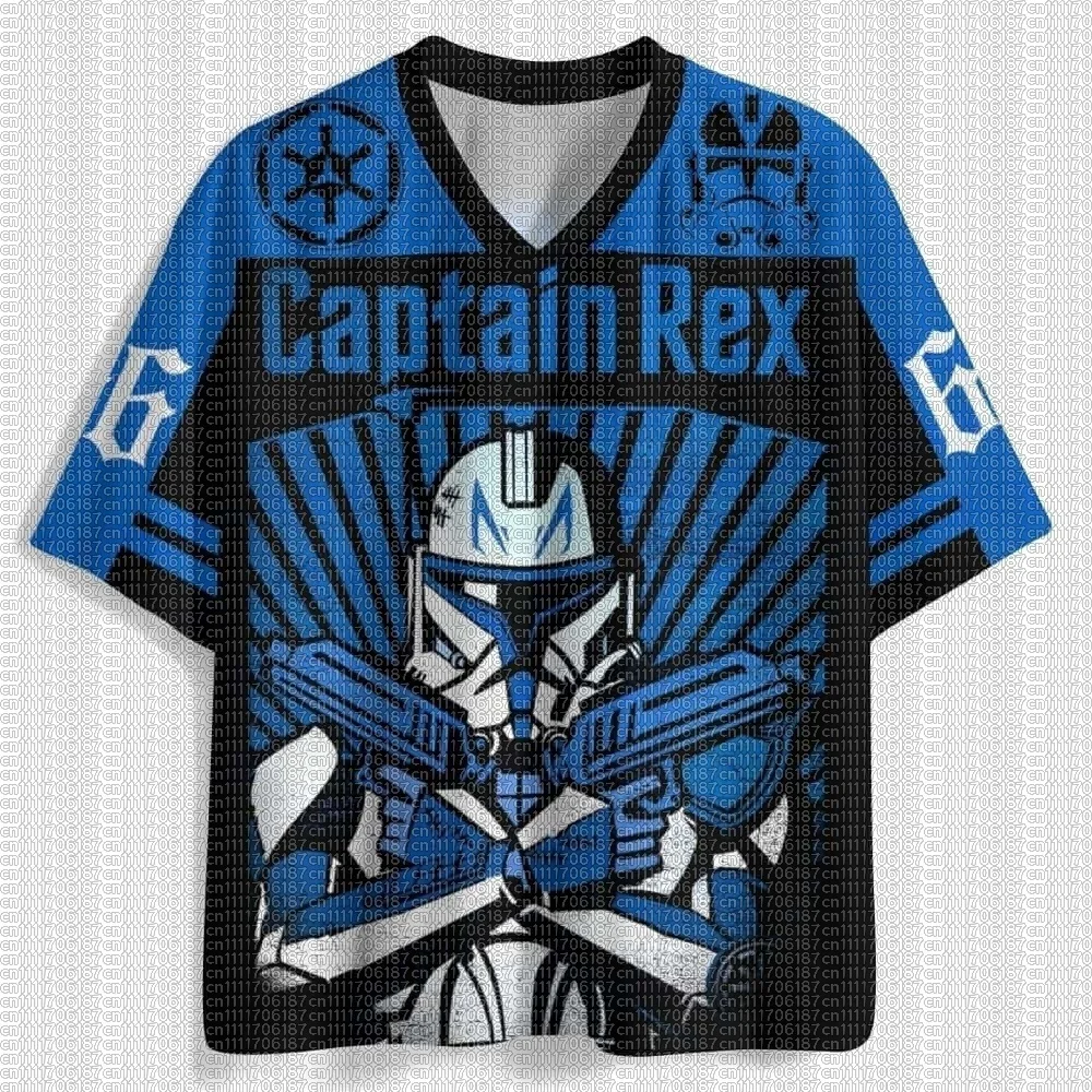 2026 New Children's Adult Star Wars American Mesh Sports Jersey Breathable Casual Street Science Fiction Fans T-shirt Large