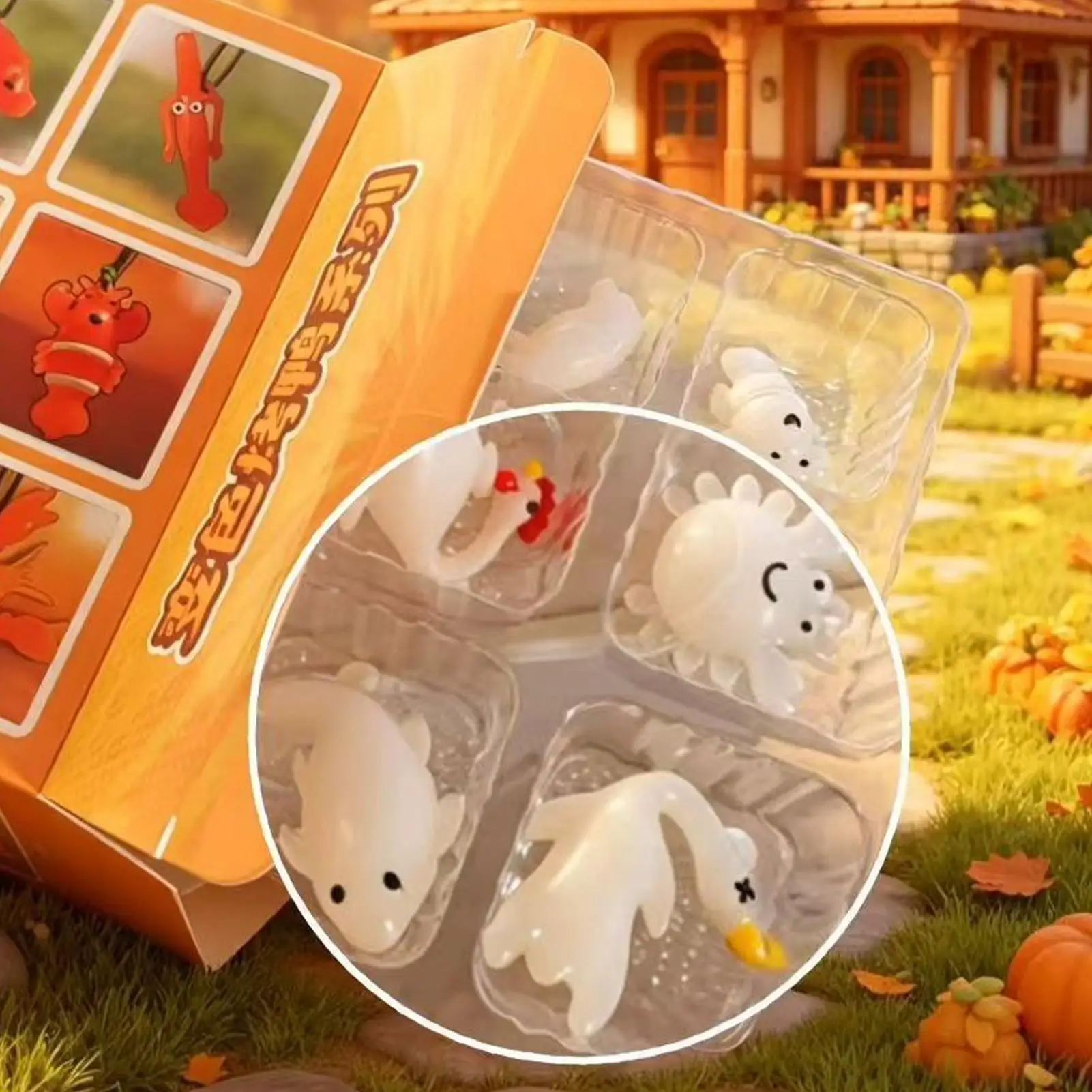 Duck Bag Charm 12 Piece Roast Duck UV Color Changing Kawaii Animal Bag Charm For Adults Kids Schoolbag Cell Phone Wallet