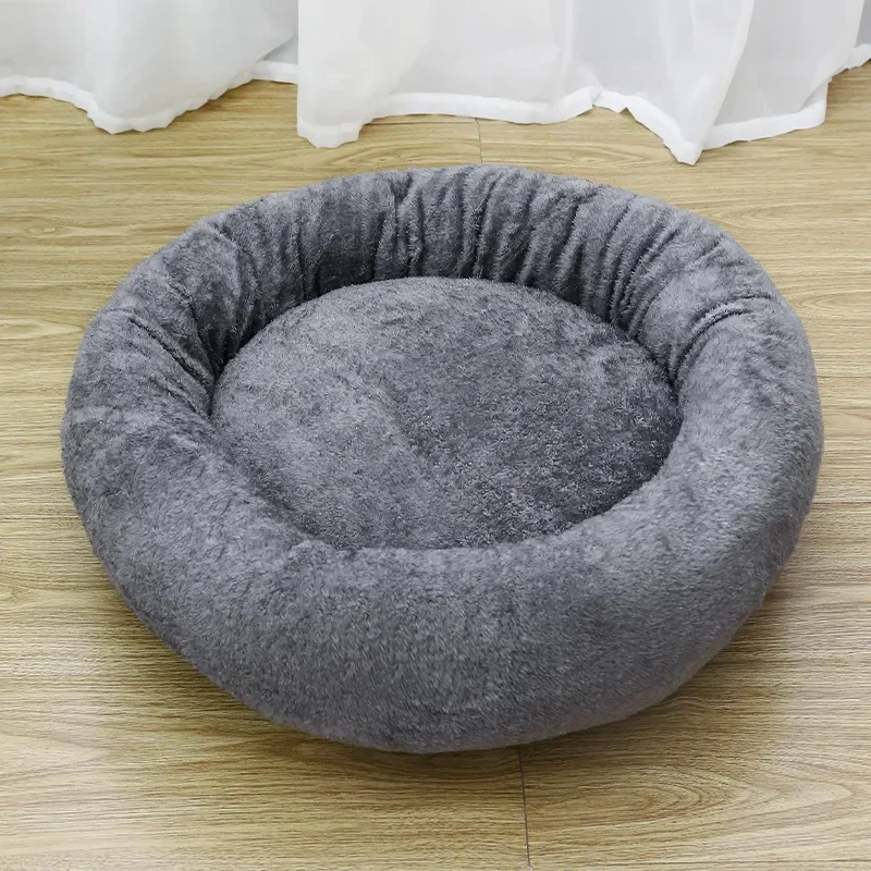 Pet Winter Warm Round Nest Thickened Plush Nest Products Soft Dog Beds Mats Accessories Pet Products Furniture Cat's House