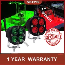 Marine LED Light Navigation Lights Red & Green Boat Spreader Light T-top Ponton Deck for Night Fishing Stern Yacht Port Sailboat