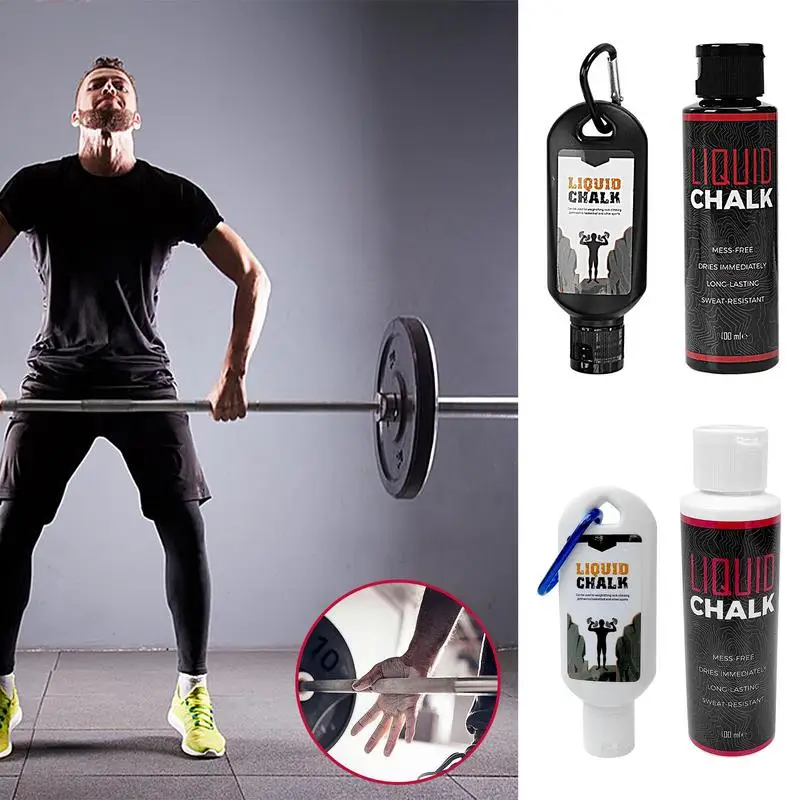 30/50/100ml Liquid Chalk Sports Magnesium Powder Fitness Weight Lifting Anti Slip Cream Grip WeightLifting Climbing Gym Sport