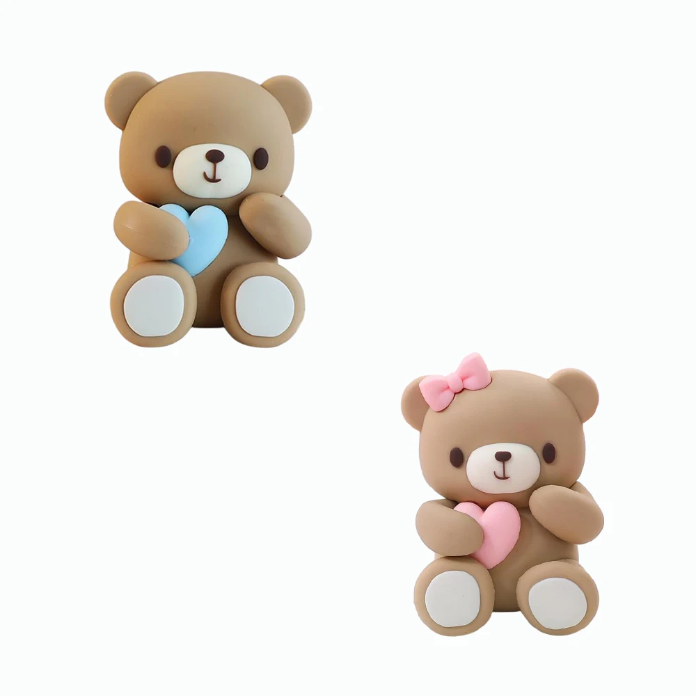 3D-Bär-Kuchenaufsatz für Babyparty und 1. Geburtstag, Party, Junge, Mädchen, Geschlecht offenbaren, Kuchendekorationen, Partyzubehör – Detail 3