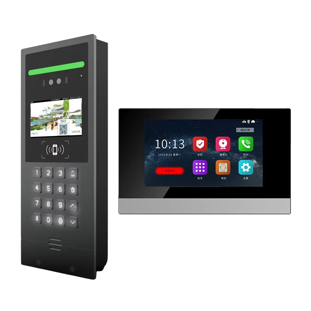 VF635（V533 upgrade）Multi-Unit Bluetooth Video Intercom System with APP & Cloud Platform Door Phone Access Control Metal Casing