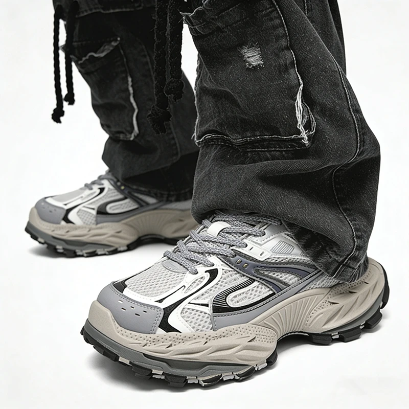 

New Tennis Men Soft Soles Comfort Male Sneakers Men's Shoe Breathable Thick Soled Casual Sneakers Outdoor Running Four Seasons