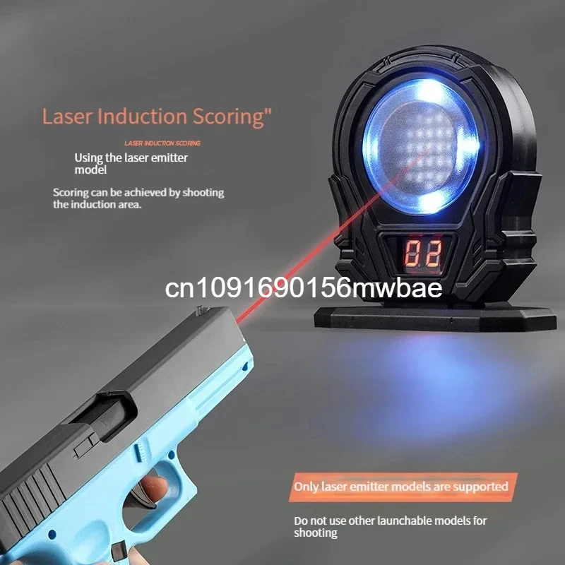 Infrared Induction Electronic Scoring Laser Target Color Sensitive Shooting Practice with Sound Effects Training Toy Equipment