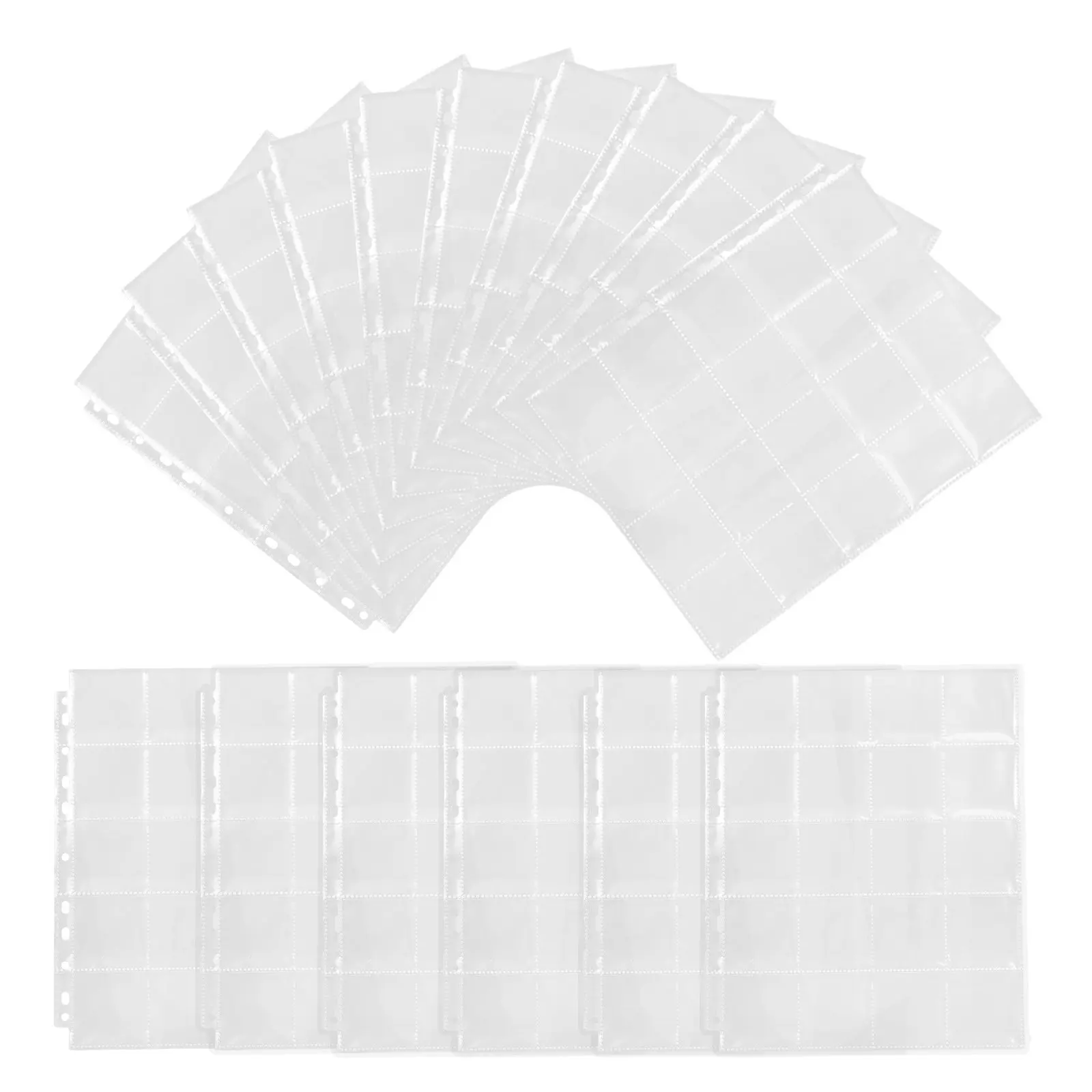 

30Pcs Film Negative Holder Binder Sheets Clear Multi Strip Design Protective Film Storage Bag Organizer