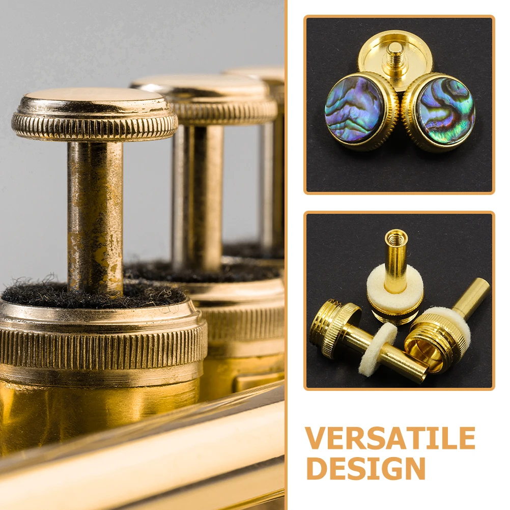 

1Set Compact Colorful Trumpet Finger Button Buckle Metal Valve Caps Easy Carry Musical Instrument Accessories Trumpet