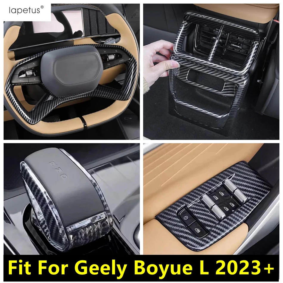 

Window Lift Button / Steering Wheel / Gear Shift Head / Rear Box Air AC Vent Cover Trim Accessories For Geely Boyue L 2023 2024