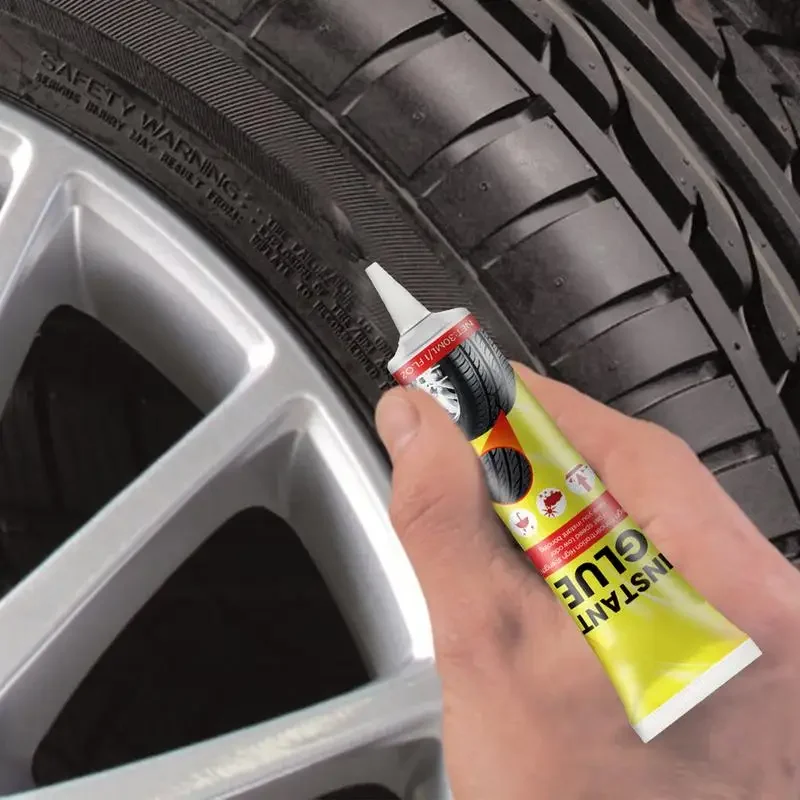 Tire Repair Glue Vehicle Strong Rubber Puncture Repair Glue Liquid Wear Resistant Non corrosive Adhesive Instant Leather Bond