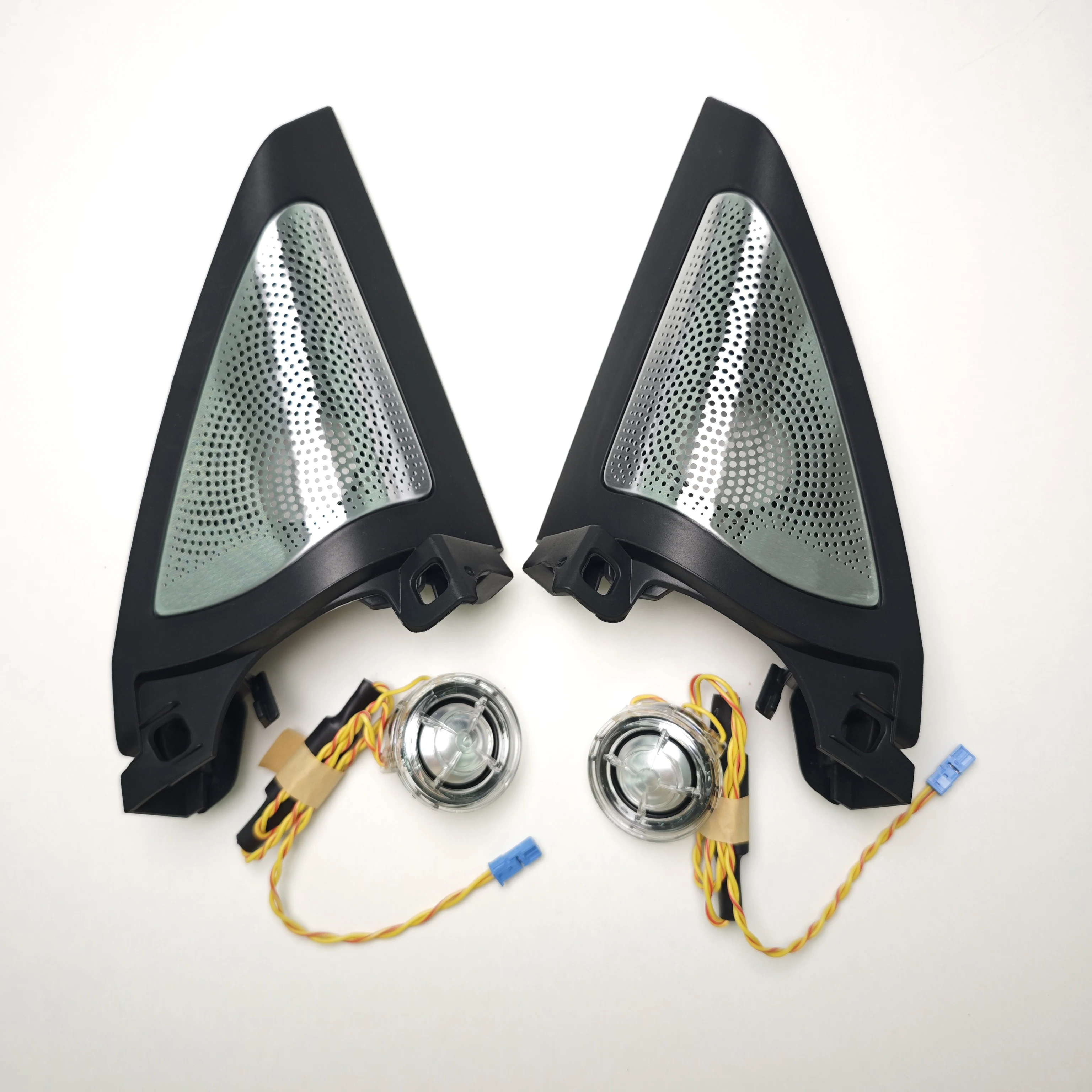 Car Front Door Interior Luminous Kit For BMW G22 G23 G26 G82 Ambient Light BW Tweeter Speaker Shine Cover Horn Audio Accessories
