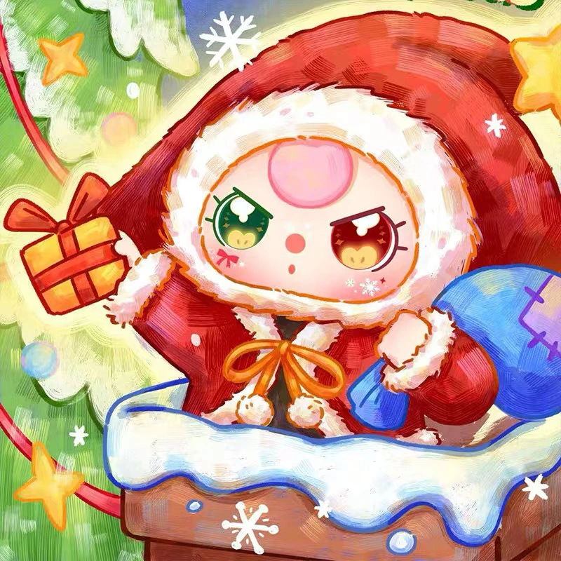 Caixa misteriosa original para bebês de três anos, 400%, série de natal, caixa cega kawaii, brinquedo da moda, boneca fofa, presente de aniversário, imperdível