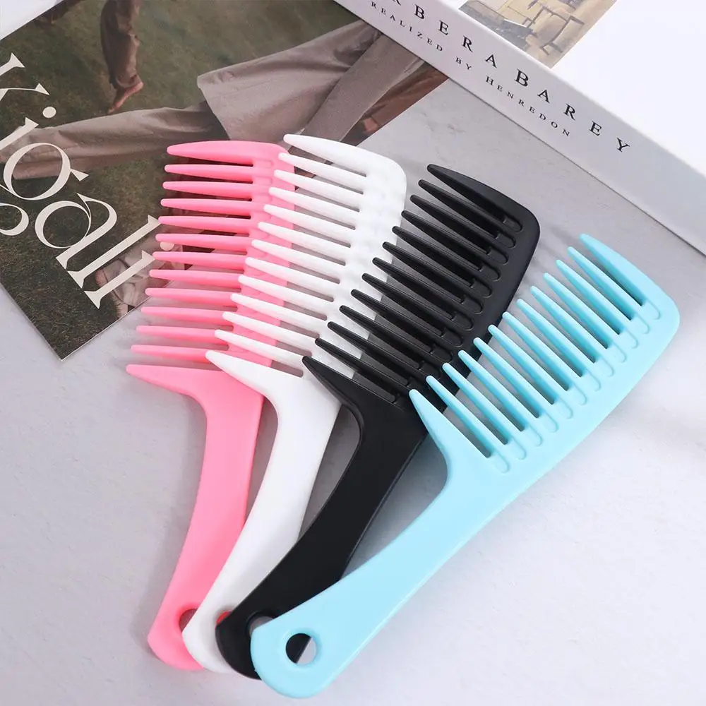 

Pro Wet Hook Curly Hair Brushes Heat Resistant Coarse Hairdress Comb Wide Anti-Static Dyeing Styling Tools Barber
