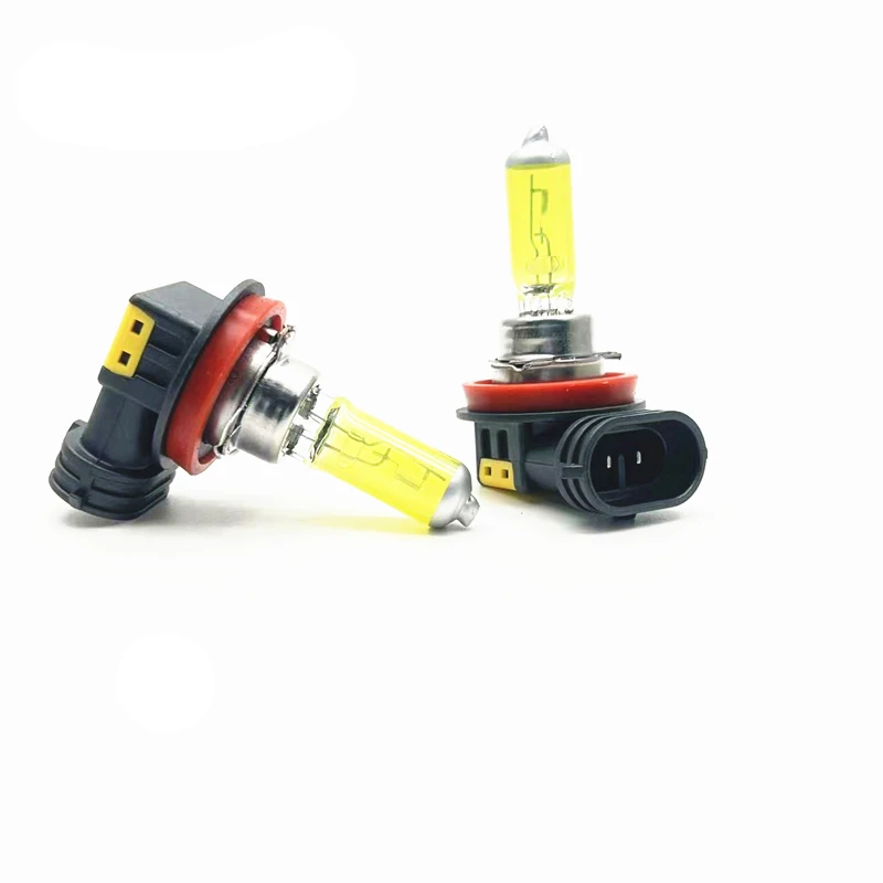 

2 PCS Yellow H1 H3 H4 H7 H8 H11 9005 9006 Bulb Halogen 3000K 12V Glass Lamp HeadLight Xenon Car Quartz 55W Anti fog lights