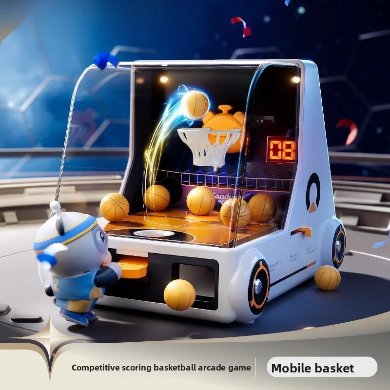 

Coin operated basketball machine, children's coin operated game machine, pinball machine, coin operated scoring system