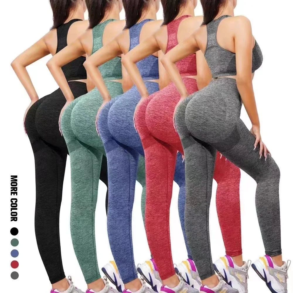 Legging Gym Kebugaran Baru 2025 Celana Yoga Wanita Legging Olahraga Mulus Latihan Pinggang Tinggi Perasaan Telanjang Celana Ketat Push Up Wanita