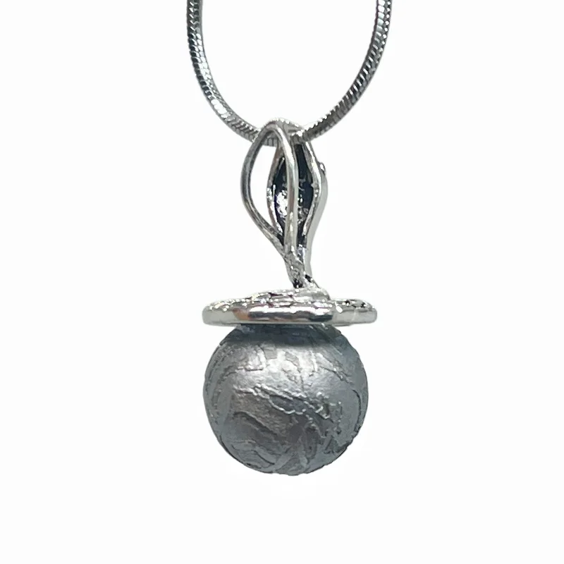 4.9g Muonionalusta Meteorite Snake Pendant Natural Iron Meteorite Pendant Supports Customized Collectibles - LK291