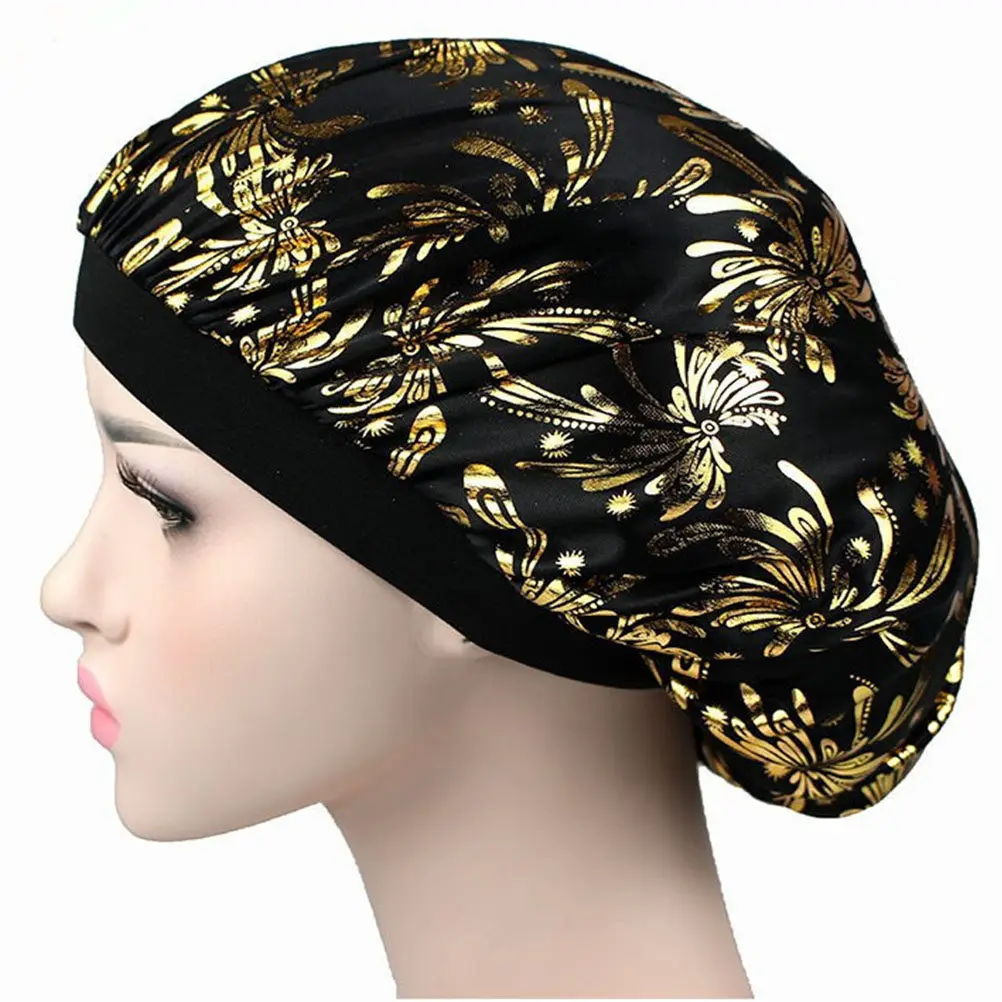 

2 Pcs Satin Hair Protective Hat Turban for Sleeping Wide-brimmed Cap Wrap Caps Bonnet Chemo Wraps