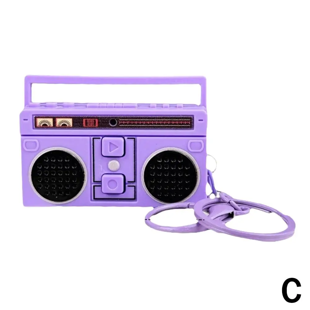 Mini Retro Radio Schlüsselbund Kann Aufzeichnen Und Spaß Spieluhr Anhänger Personalisierte Schlüsselbund Paar Geschenk Tasche Anhänger Für Girlf Y7e5