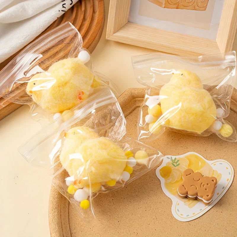 Niedliches handgefertigtes gelbes Küken, Anti-Stress-Squishy-Spielzeug, ultraweiches Dekompressions-Pinch-Zappelspielzeug für Erwachsene und Kinder, Festival-Geschenke