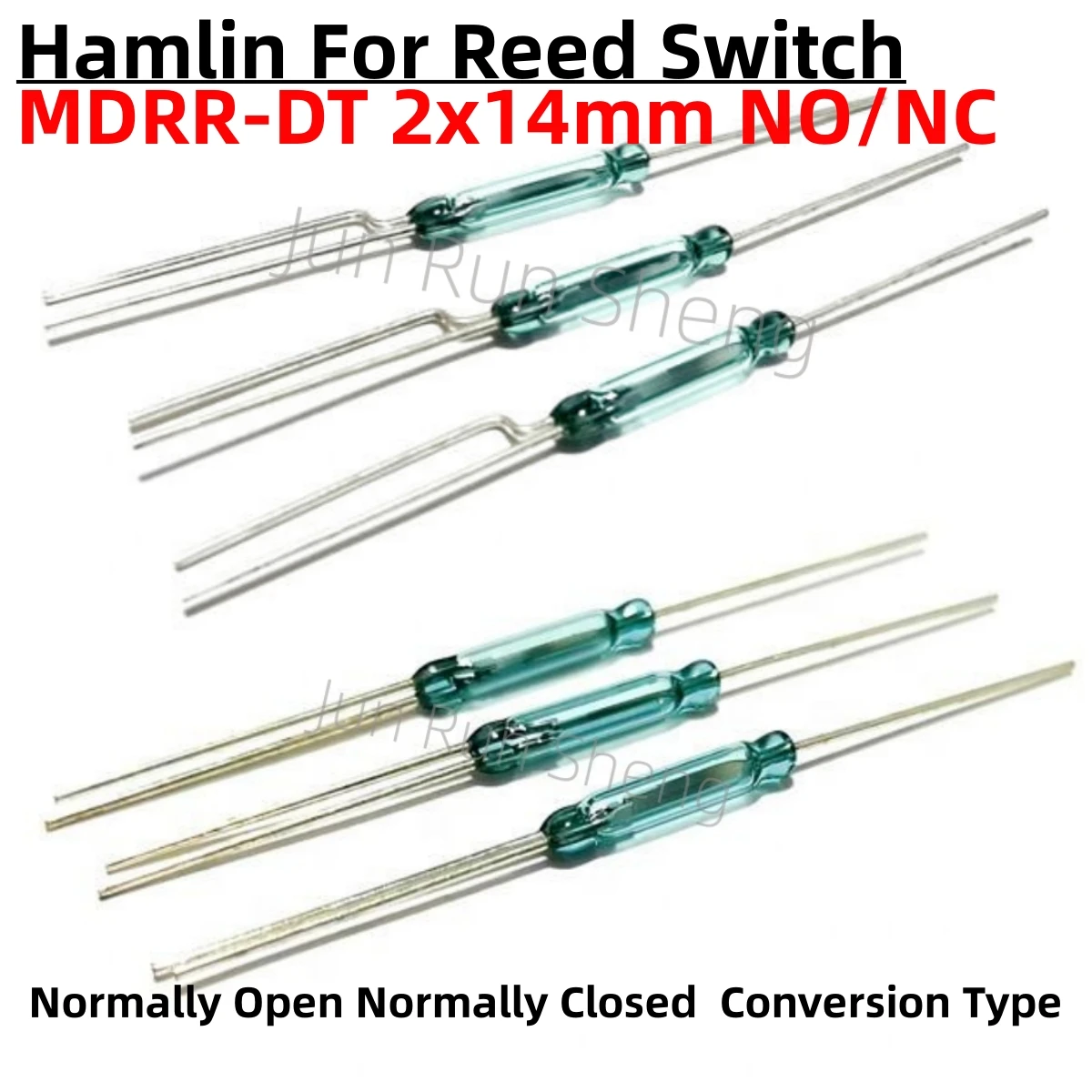 50/20/10PCS Dry Reed Pipe MDRR-DT Reed contact Switch 2*14MM 0.25A 5W 175V Normally Open/Closed NO/NC Conversion Magnetic Sensor