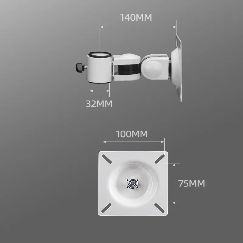 الملحقات: رأس تركيب قاعدة الشاشة، رأس تركيب قوس سطح المكتب بشاشة تعمل باللمس للكمبيوتر، مناسب لـ 32 مم