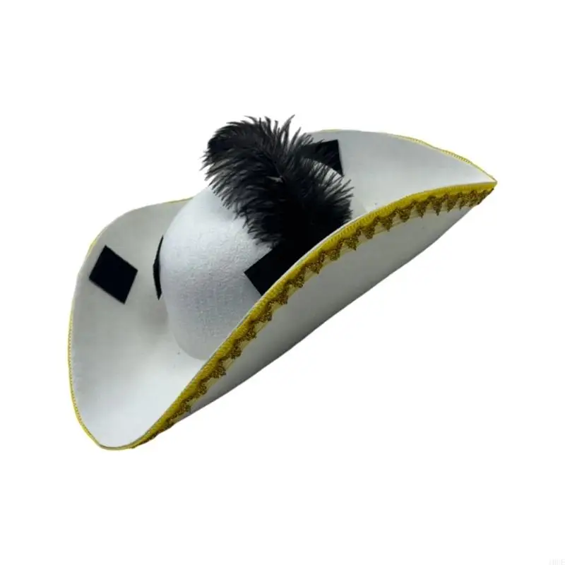 Cosplay fedoras pirate caps piuma for kids Halloween party finge gioca a caccia per il tesoro per bambini