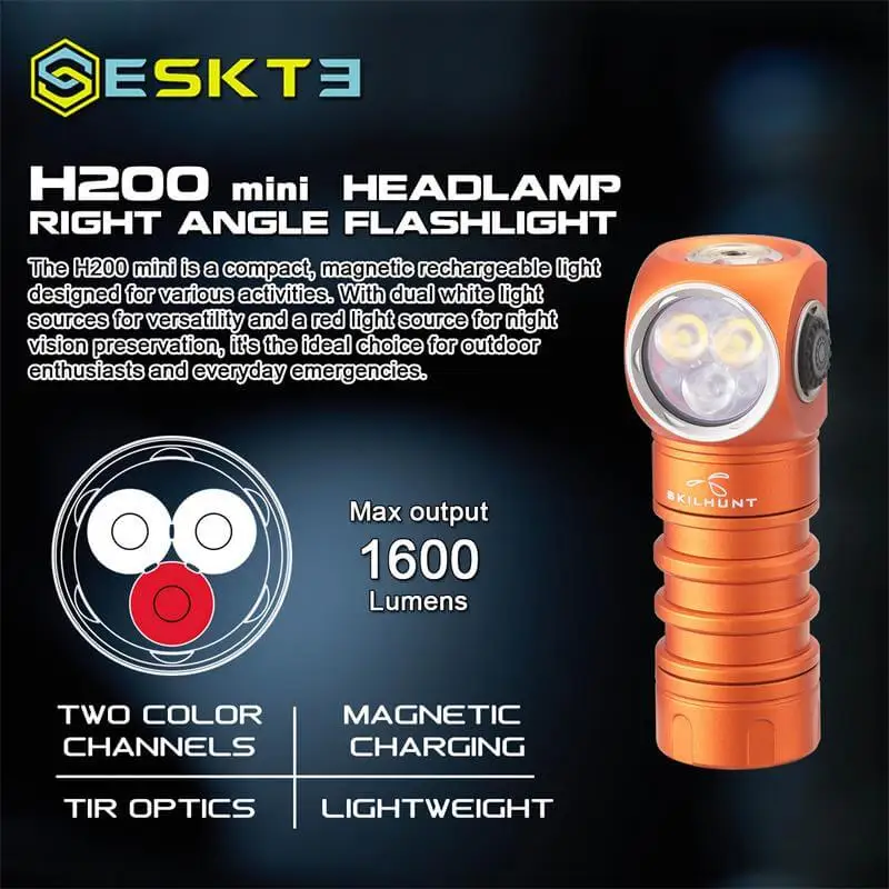 Imagem -04 - Skilhunt-mini Farol Led H200