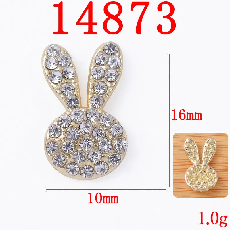 10 Pcs Legierung Diamant Perle Nette Bär Bogen Schmetterling Strass Tasten Ornamente Ohrringe Choker Tasche Haar DIY Schmuck Zubehör