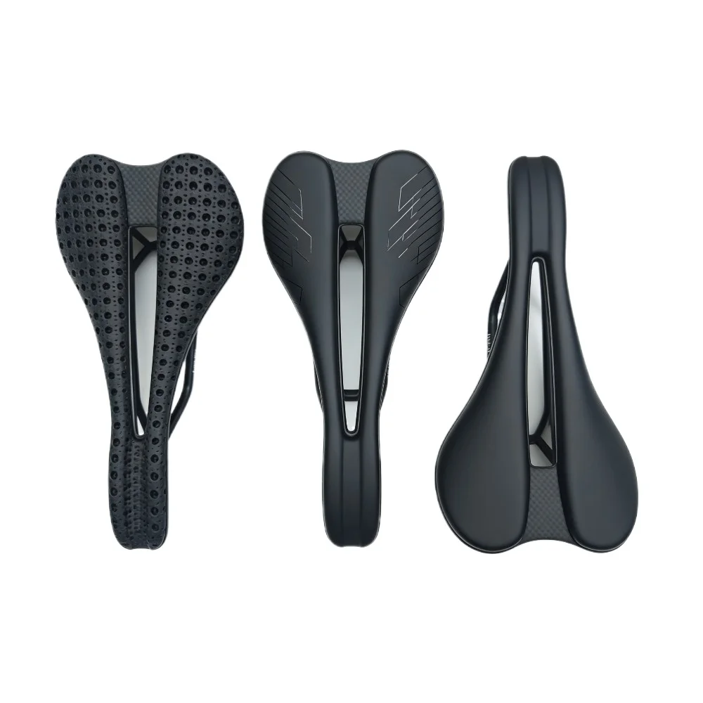 3D Printed Carbon Bike Saddle 140MM EVA Triathlon Road MTB Mountain Gravel Cycling Seat High Comfort Performance Oriented 7x9