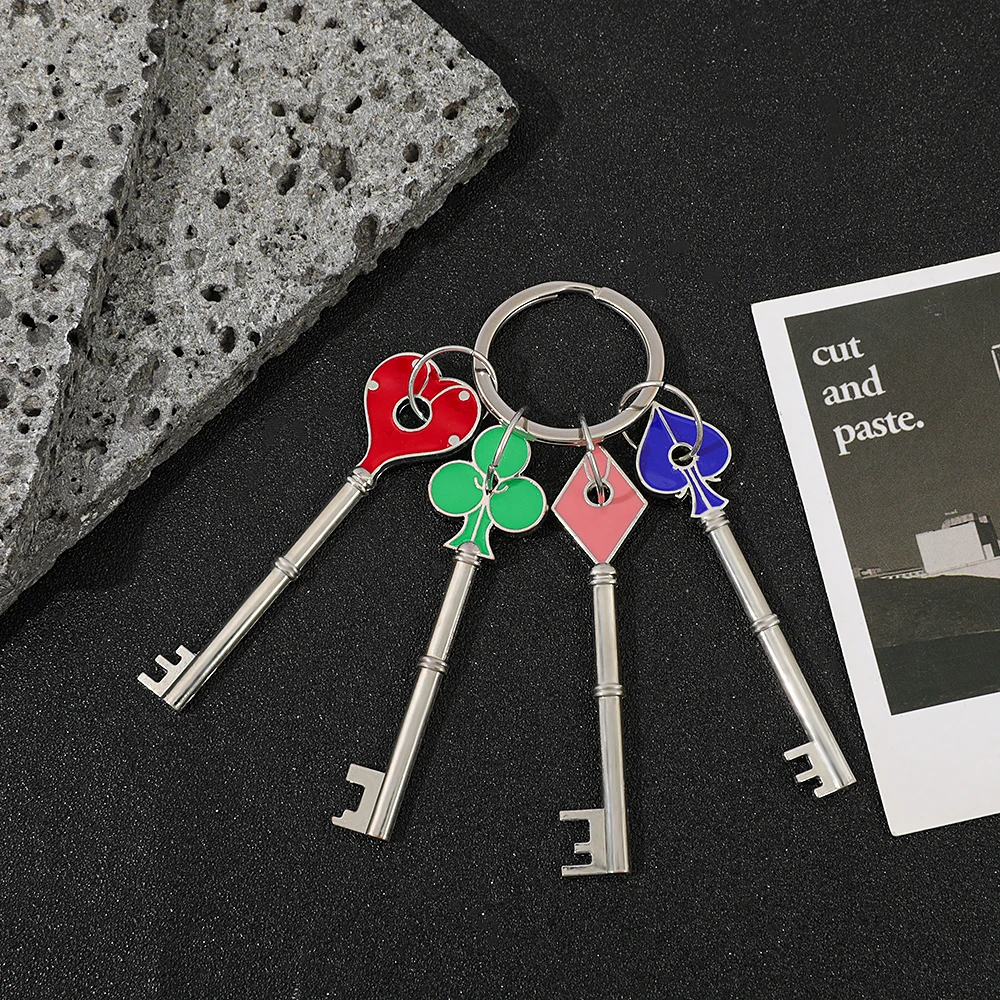 1 Stück gemusterter Schlüsselanhänger, hohler Schlüsselring, Geschenk für Männer und Frauen, Fans-Kollektion – Detail 6