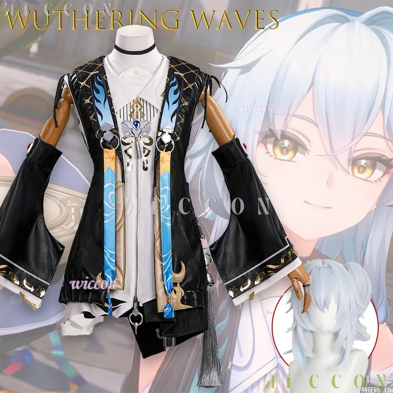 

Хэллоуин для взрослых, платье Wuthering Waves Bu Ling, наряд для косплея, аниме, игровой костюм кроссовера для женщин, полный комплект, костюм на Хэллоуин