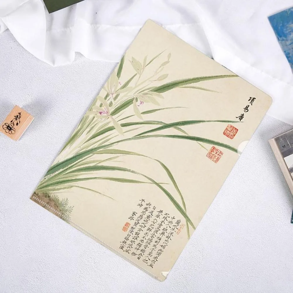 

Cute Storage Bag L Shaped Folder Presentation Folder Documents A4 File Folder Archaic Prosody Series Paper Organizer Office