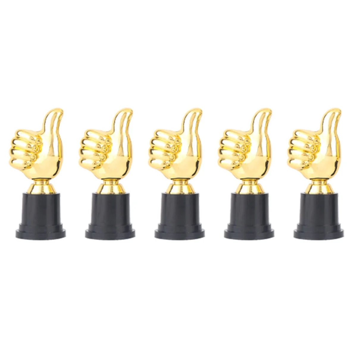 10PCS 5Inch Thumb Trophy Gold Trophy Cup for Sports Meeting Competitions Soccer Winner Team Awards Competition Parties