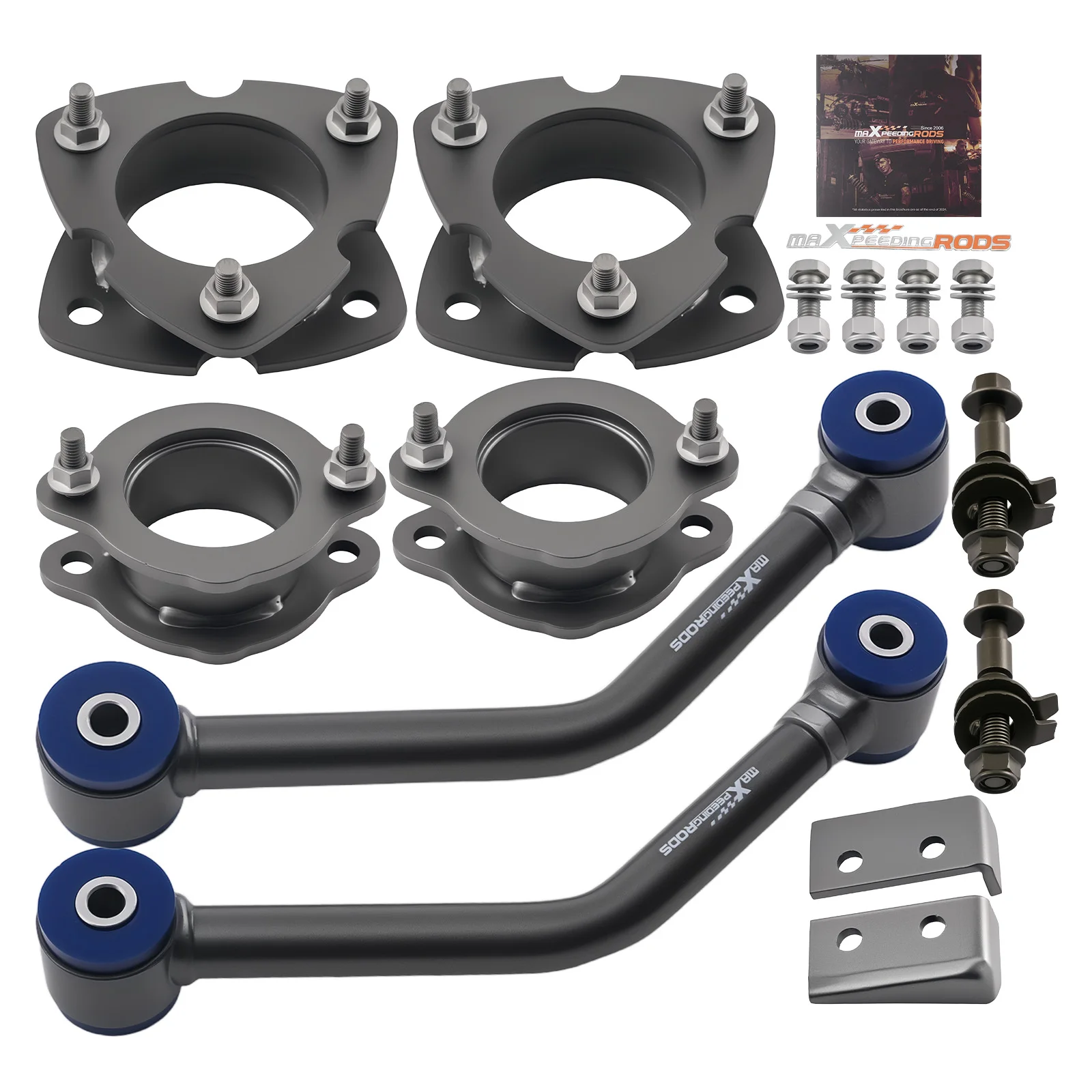 2" Nivellier-Hebesatz Vorne und Hinten für Jeep Compass MK 2007-2017 2011 2012 2014