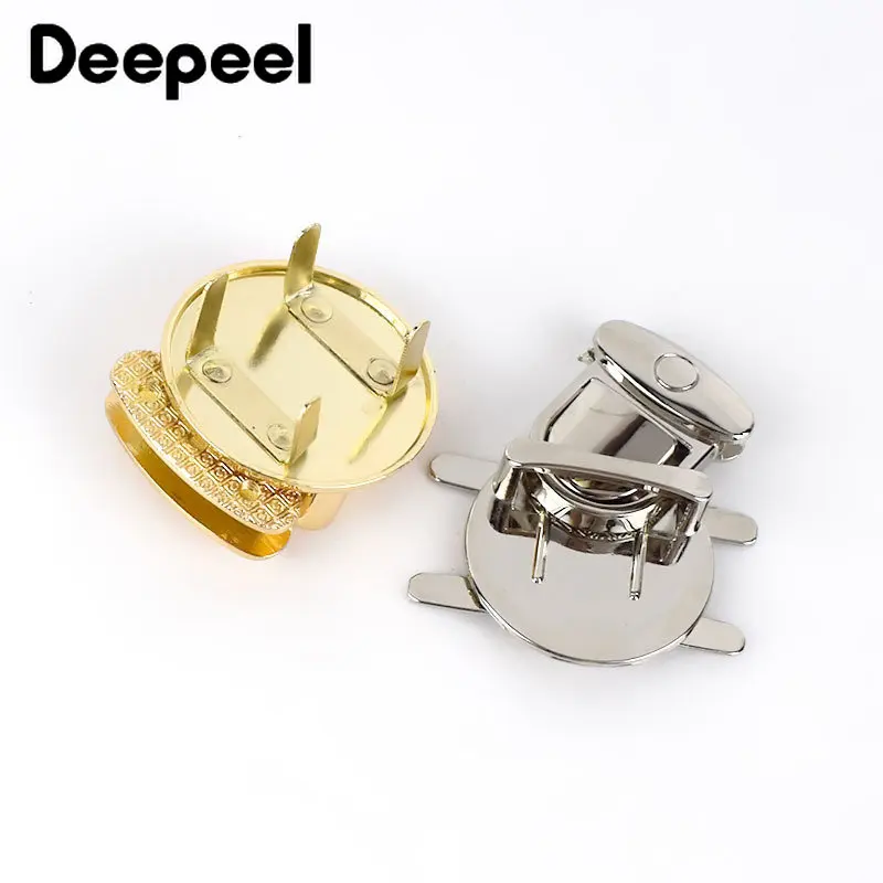 2/5Pcs Metal Turn Lock Snap Buckles for Handbag Women Bag Twist Locks Clasps Closure DIY Latch Buckle Hardware Accessories