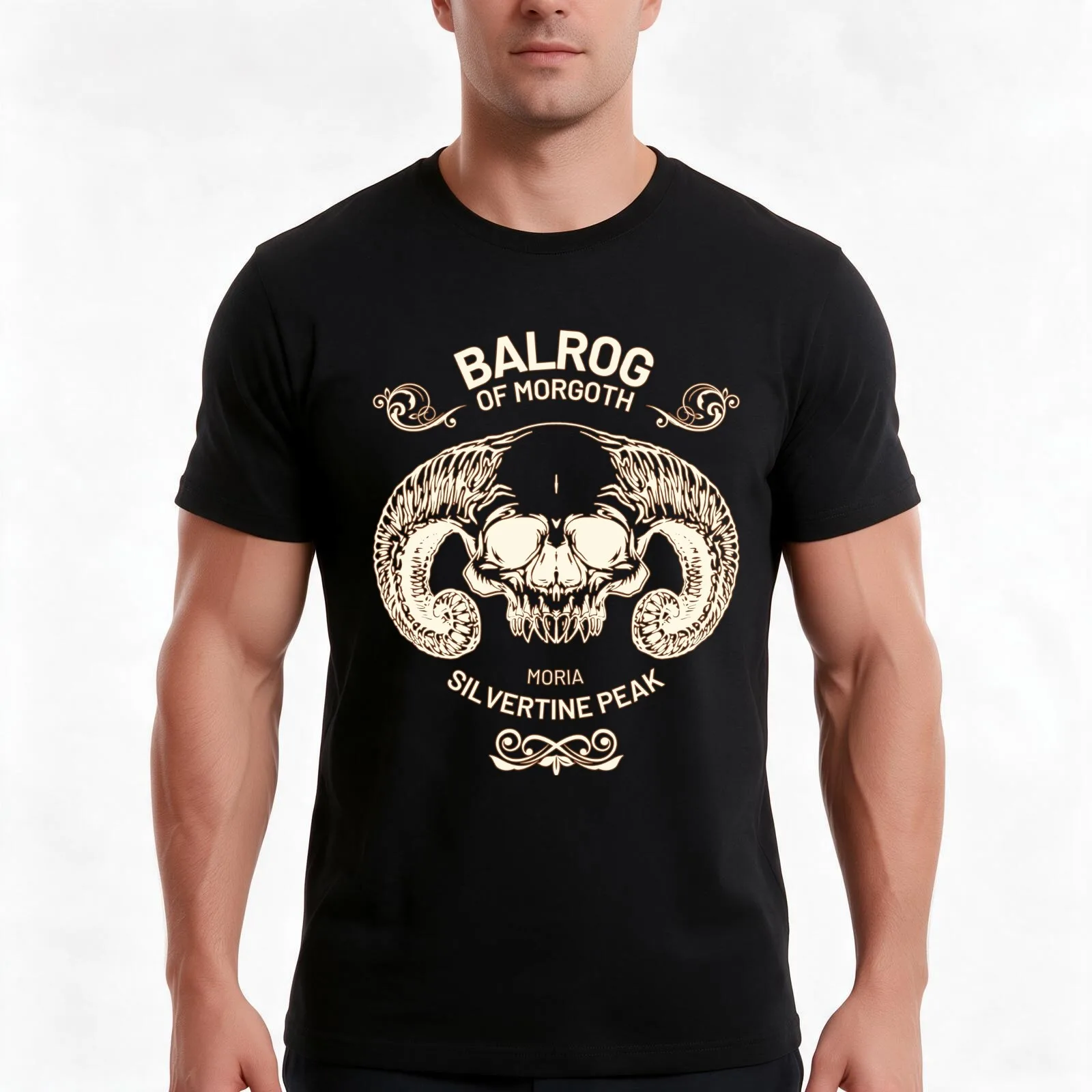 Balrog of Morgoth T-Shirt Summer Casual Cotton Tee Oversized Streetwear Tops Vintage Graphic Print Loose Fit Short Sleeve