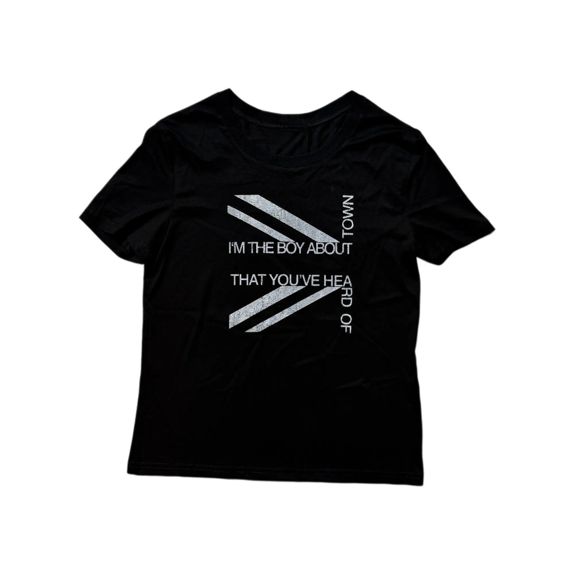 American-style Retro Summer New Short-sleeved Letter-printed Loose T-shirt for Casual Street-wear, Suitable for Couples.
