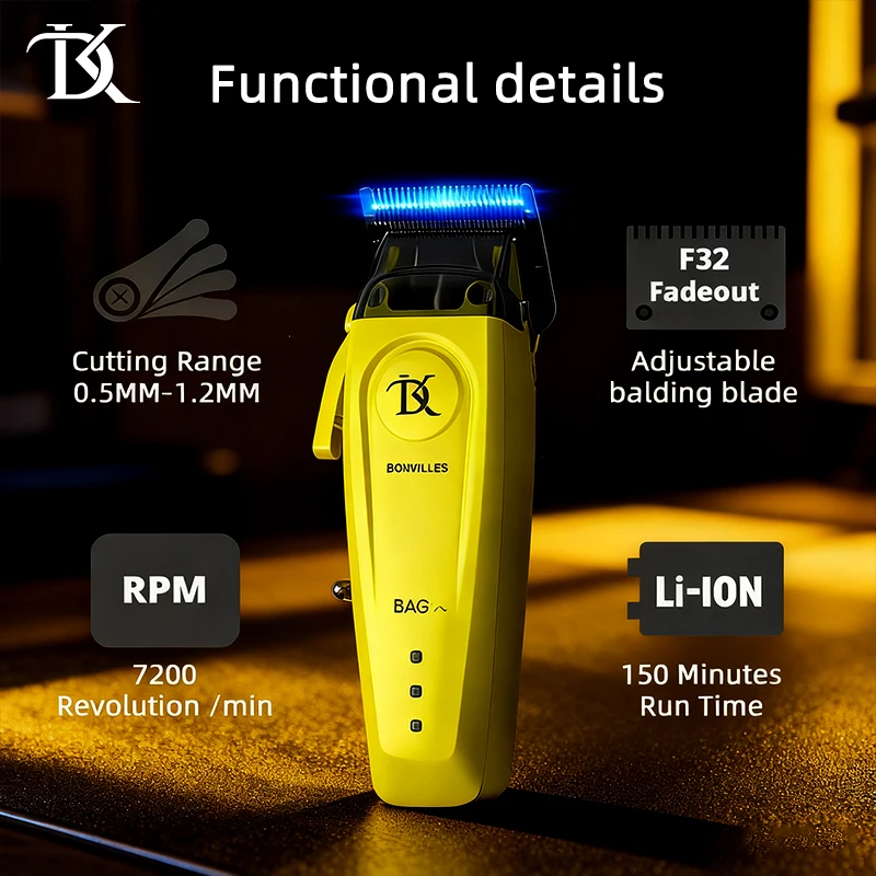 DKBAG 078 Professional  Electric Hair Clipper 7400rpm DLC Blade Brushless motor Same configuration as JRL MRD BRD SC Gamma