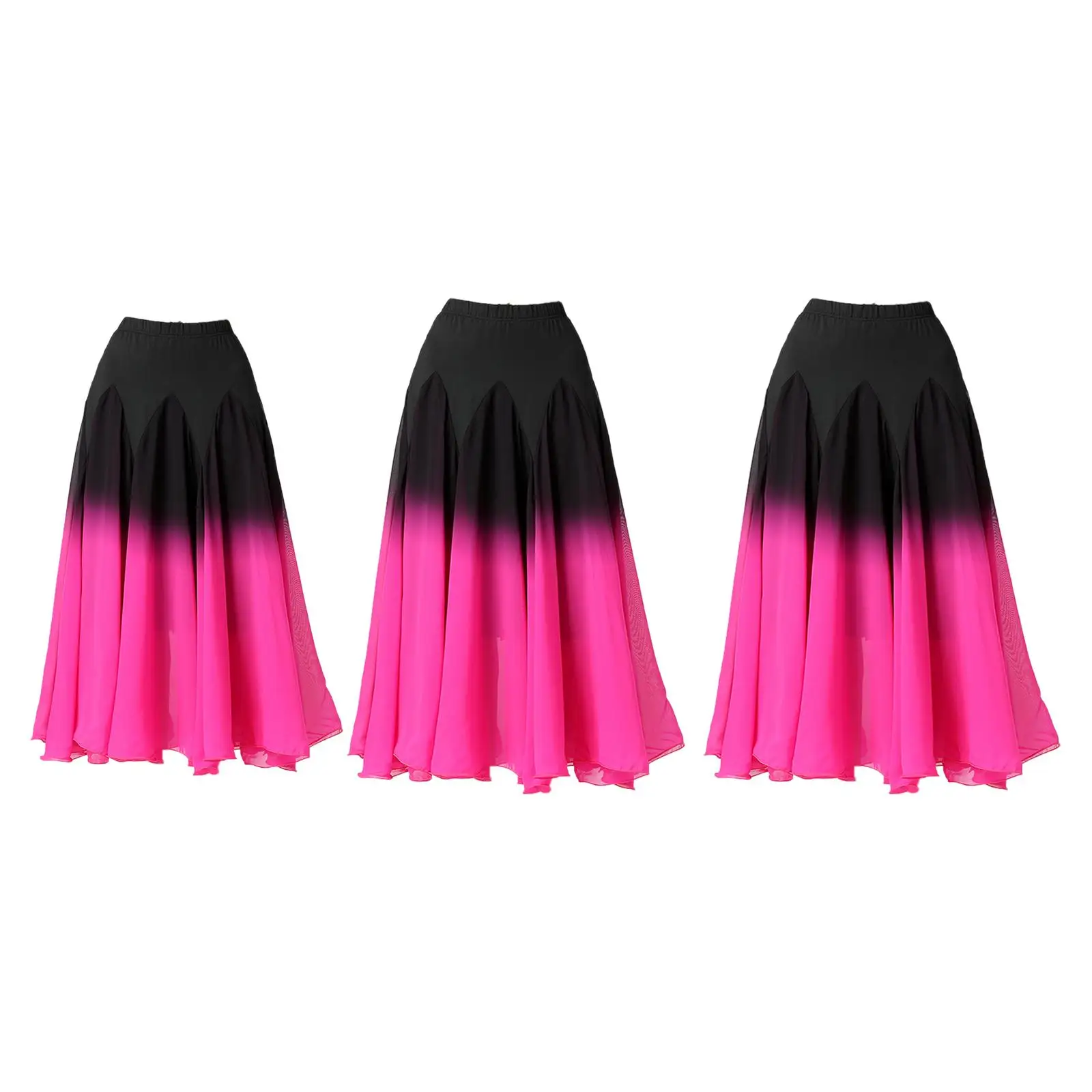 Women Ballroom Dance Skirt Performance Clothing Classical Long Swing Race Skirts Belly Dance Dancing Costume for Ladies Girls