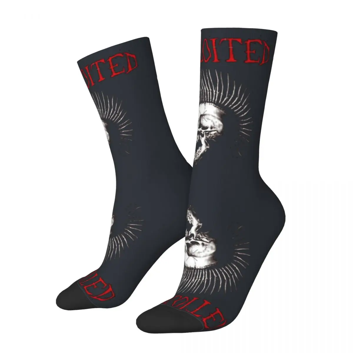 Violence Band Disappear Exploited Best Selling Graphic Sock for Men Rancid Rock Band Quality Printed Crew Sock official-website