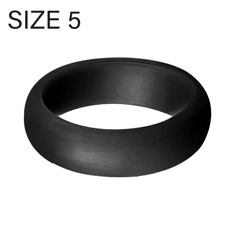 5.7mm Popular for Men Women Silicone Cool Rings Silicone Wedding Ring Environmental Outdoor Sports RingX2 5