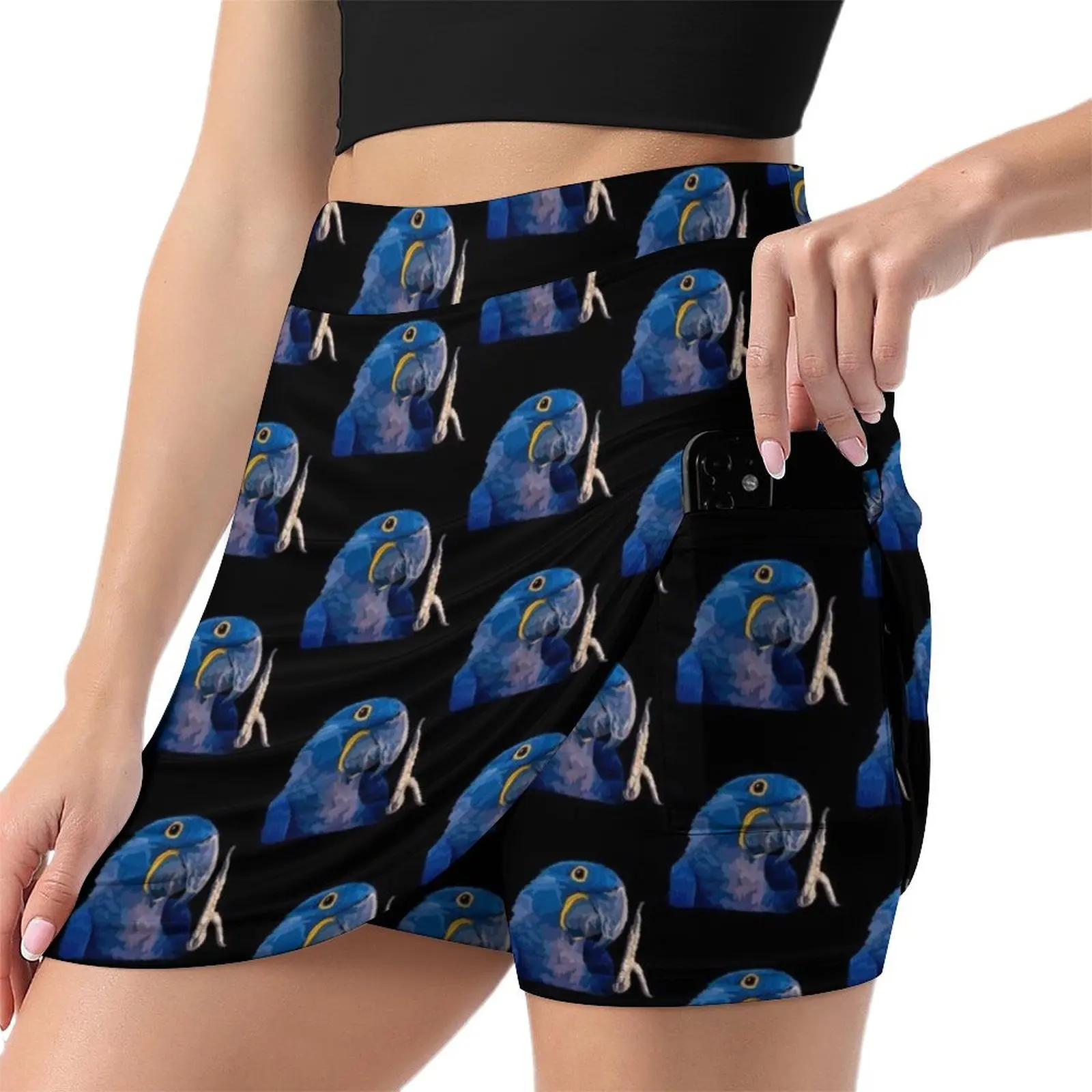 H is for Hyacinth Macaw Mini Skirt cosplay luxury clothes women luxury women's skirt