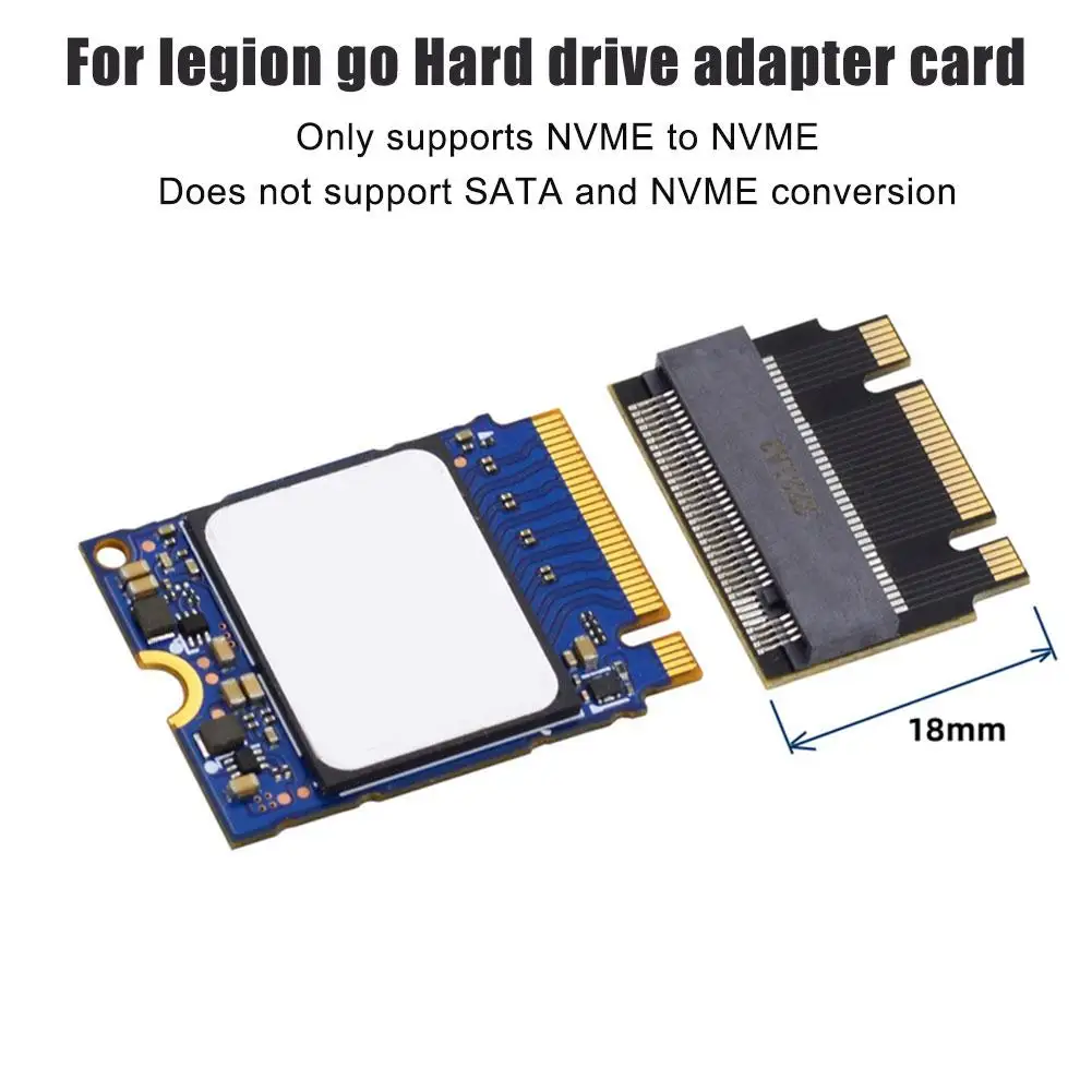 Per Legion Go SSD scheda adattatore a stato solido supporta solo NVME a NVME scheda adattatore per disco rigido M.2 SSD da 2230 a 2240 di estensione